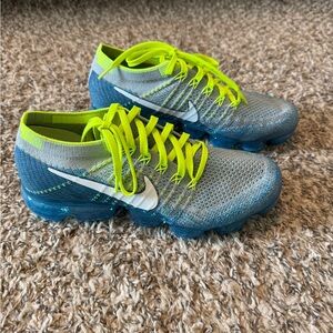 Nike Volt and Blue Vapormax
